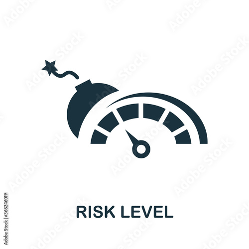 Risk Level icon. Simple element from risk management collection. Creative Risk Level icon for web design, templates, infographics and more