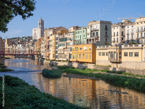 Girona City (Spain) view over Onyar river