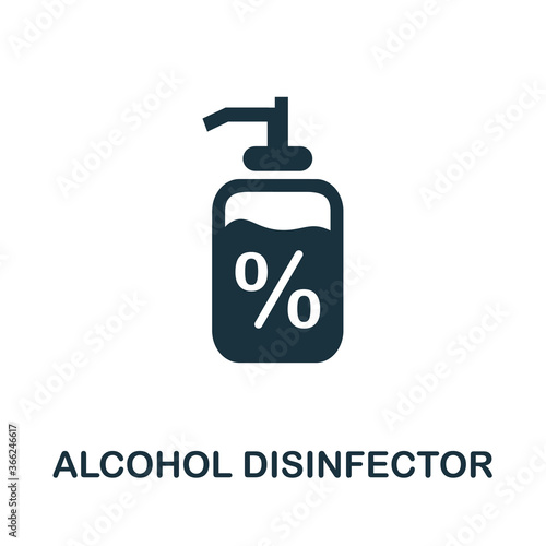 Alcohol Disinfector icon. Simple element from personal hygiene collection. Creative Alcohol Disinfector icon for web design, templates, infographics and more