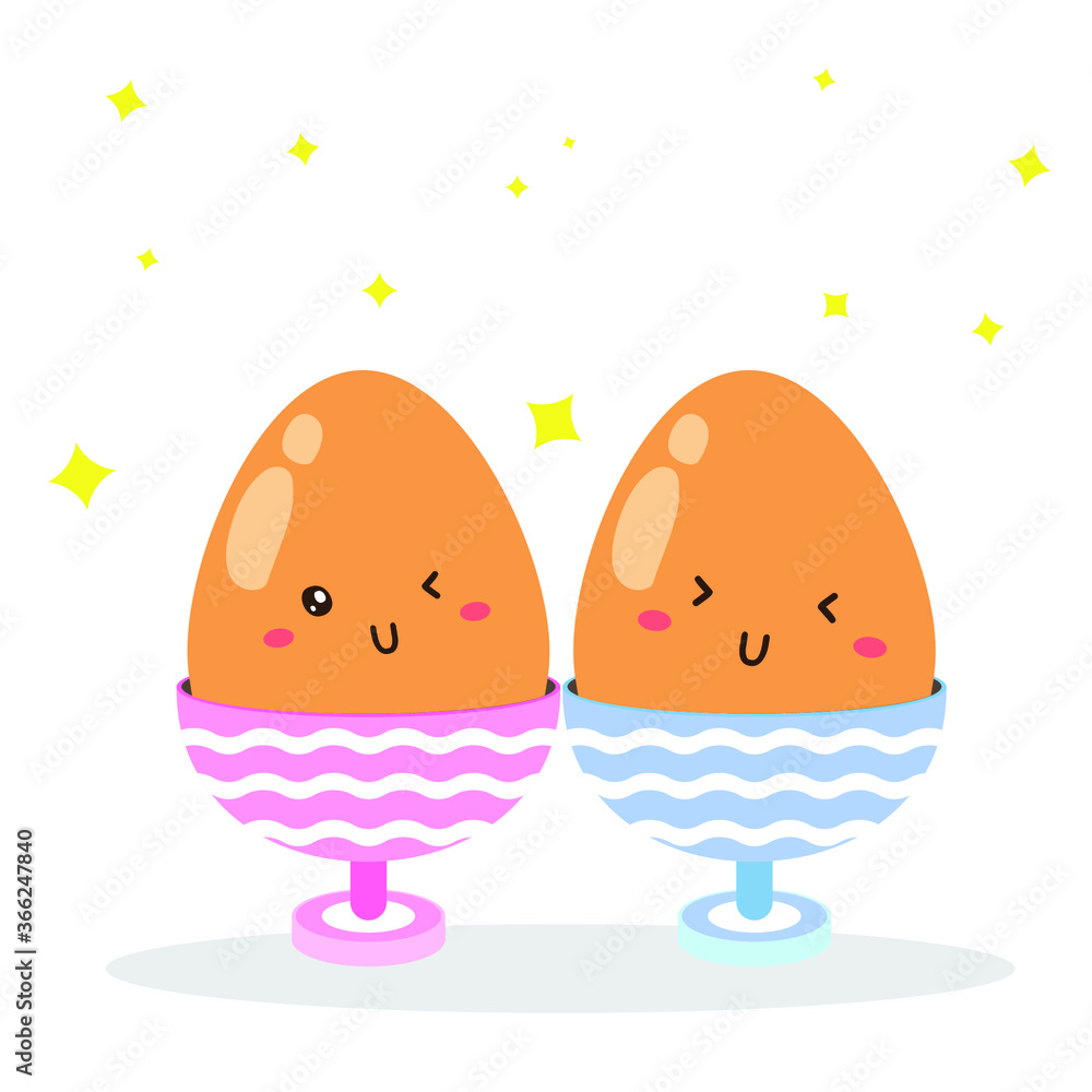 cute happy lovely eggs characters vector design cute happy lovely eggs characters vector design