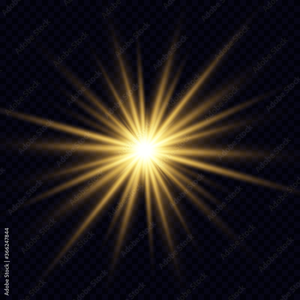 Yellow glowing light explodes Yellow glowing light explodes