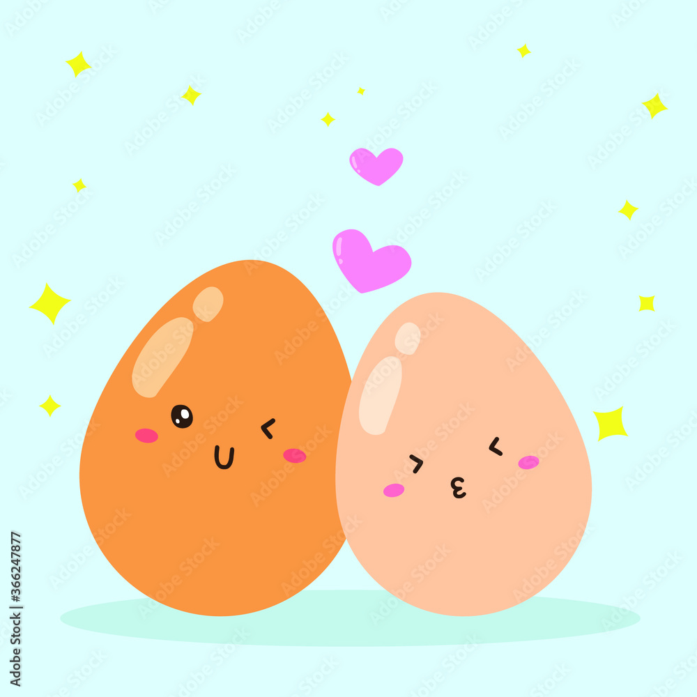 cute happy lovely eggs characters vector design cute happy lovely eggs characters vector design