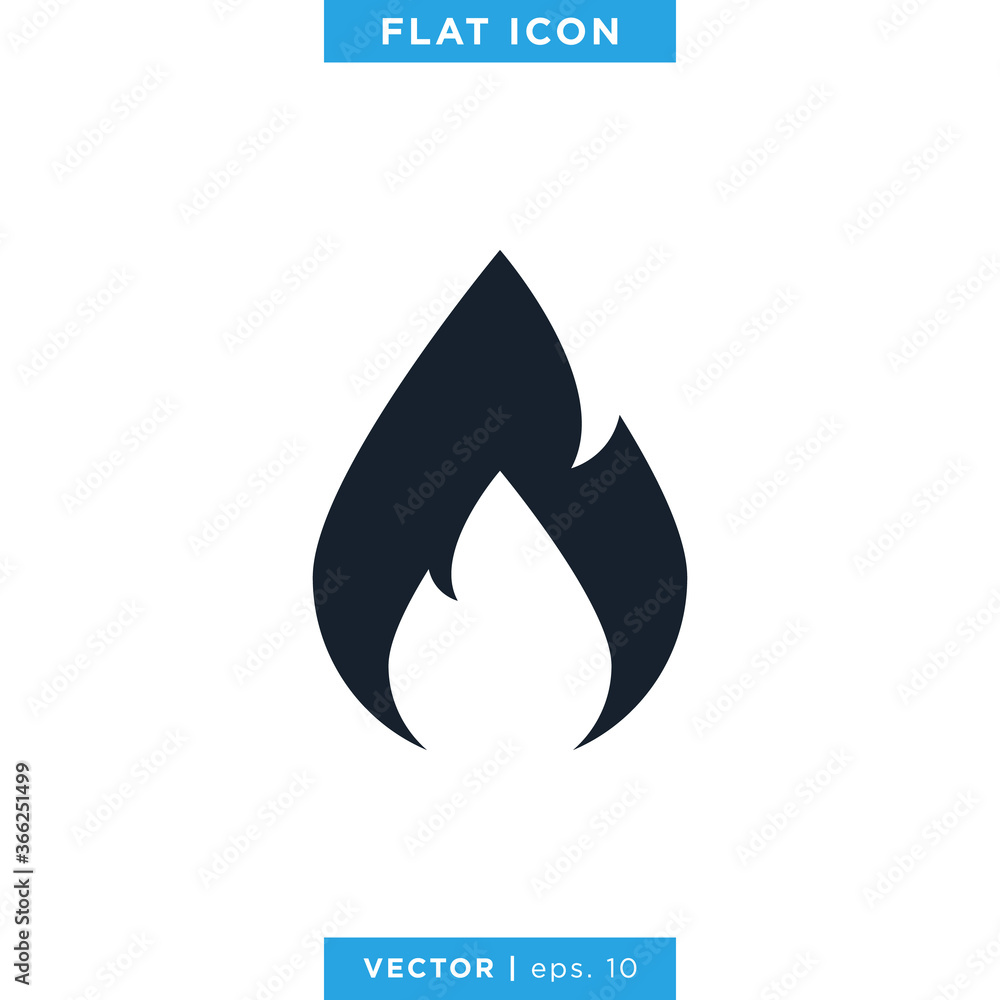Fire Flame Icon Vector Design Template Fire Flame Icon Vector Design Template