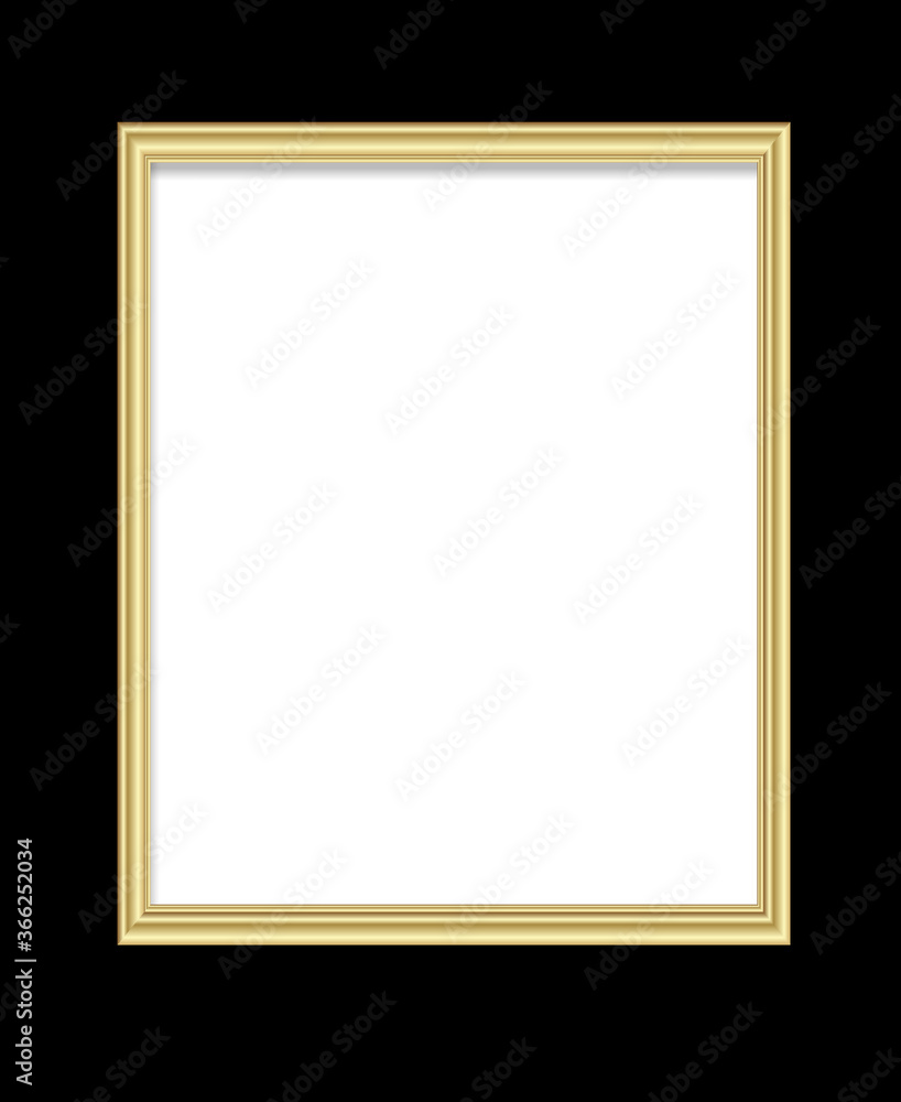 Obraz premium Golden shiny glowing frame isolated