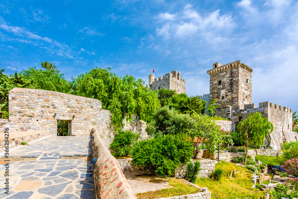 The Bodrum Castle of The Knights of St.John view in Turkey