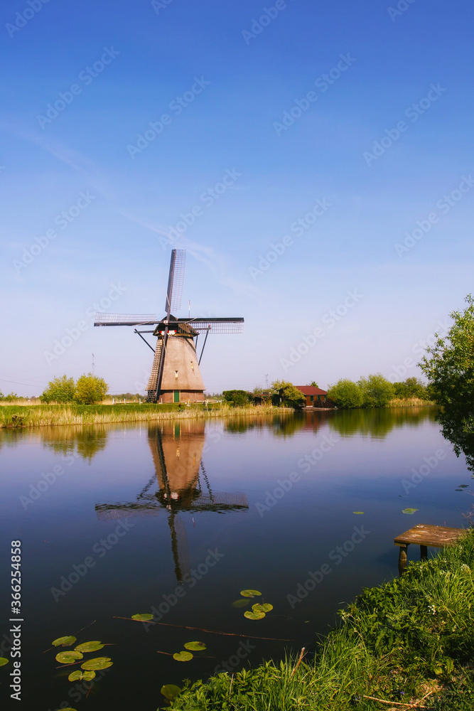 dutch windmill in the netherlands