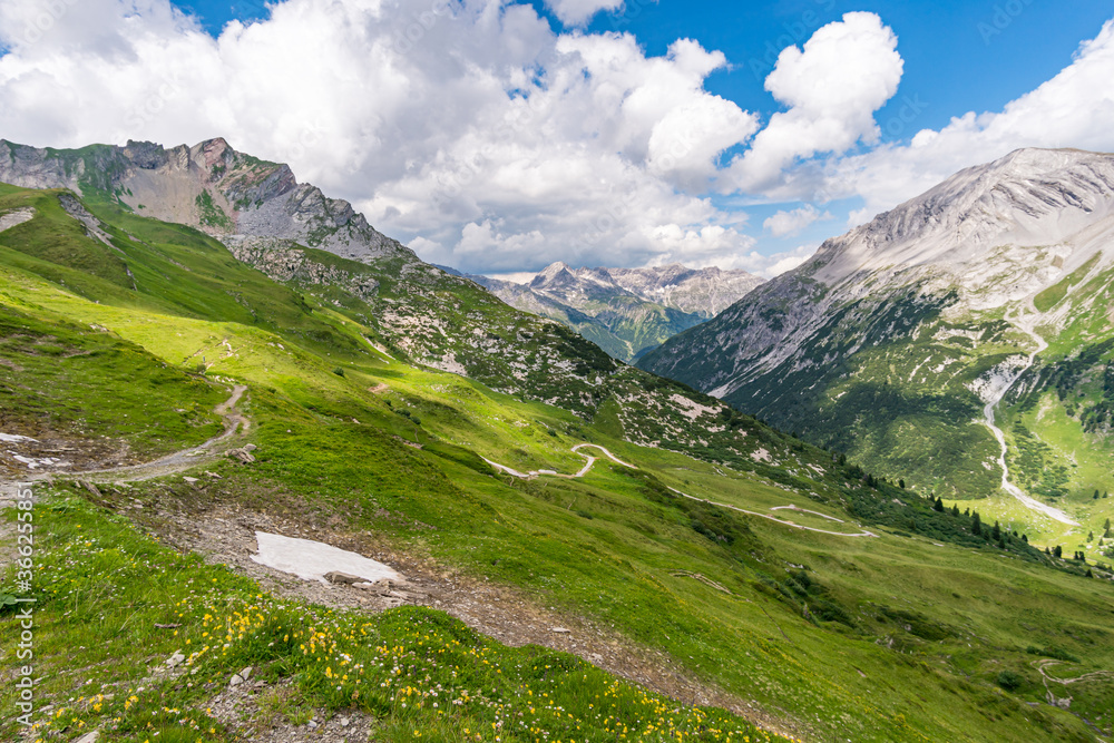 Fantastic hike in the Lechquellen Mountains in Vorarlberg Austria Fantastic hike in the Lechquellen Mountains in Vorarlberg Austria
