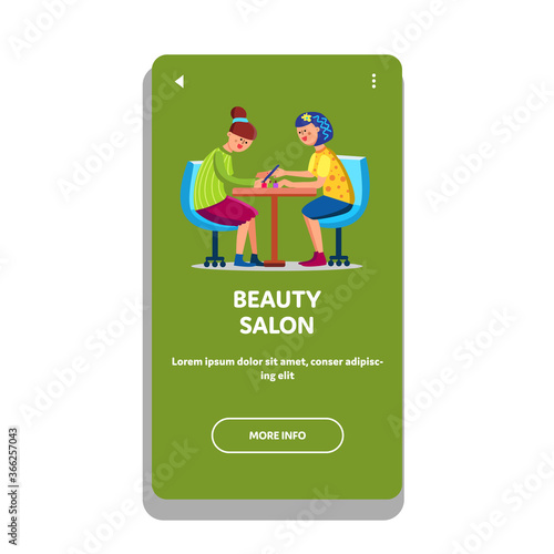 Beauty Salon For Glamor Fashionable Women Vector