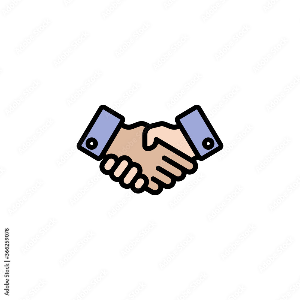 Business handshake vector illustration design Business handshake vector illustration design