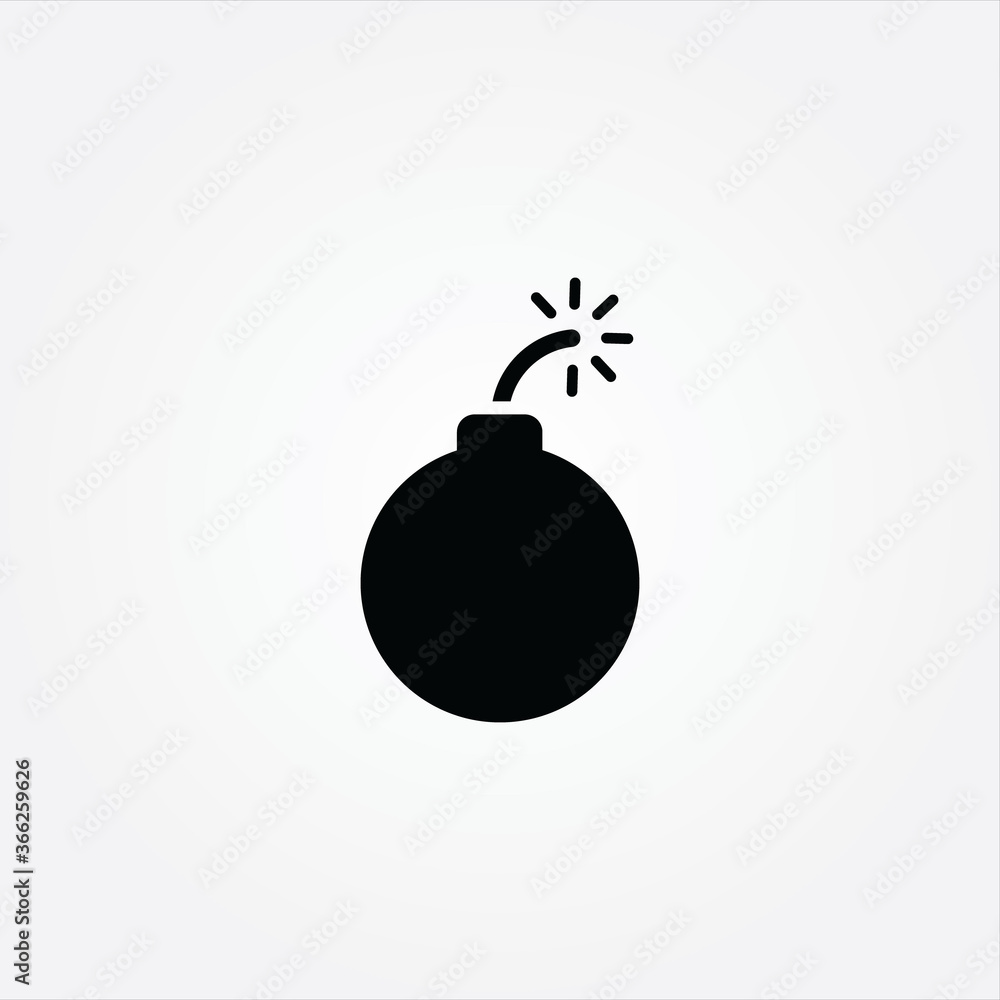 Bomb icon,vector illustration. Flat design style Bomb icon,vector illustration. Flat design style
