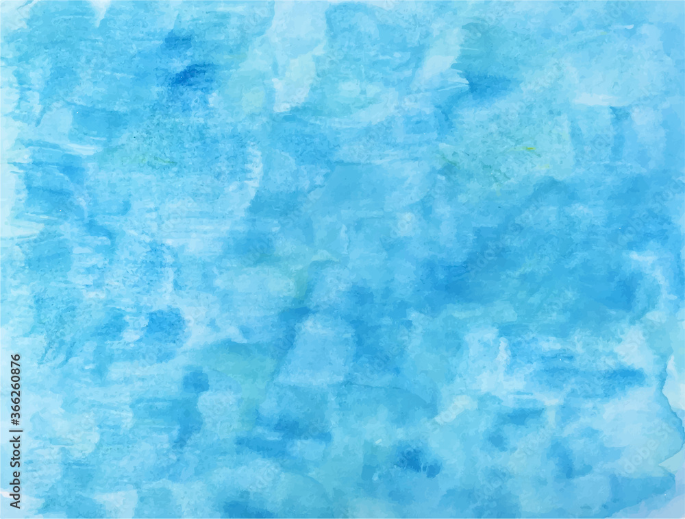 水彩の青の背景／素材／空／海／水色