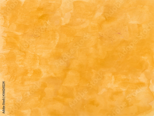 水彩のオレンジ色の背景／素材／秋／森／黄色