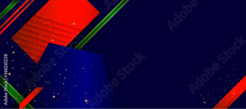 Christmas gold design background blue red and green design colors abstract shiny color golden. Stock vector illustration
