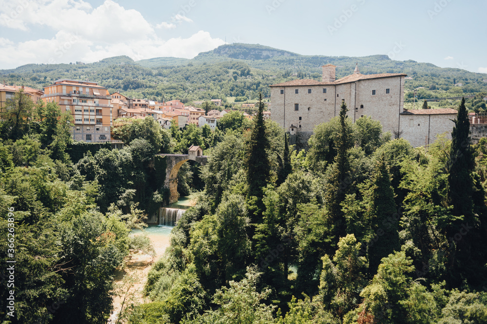 Forte Malatesta - view from Ponte Maggoire, Ascoli Piceno