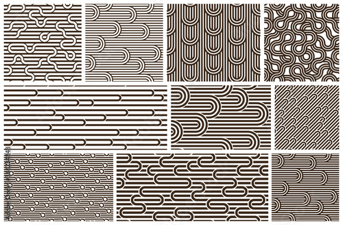 Lined seamless vector patte...