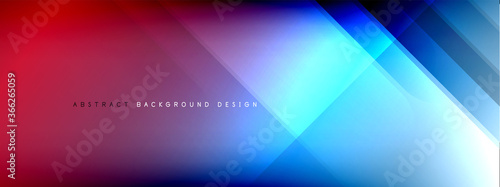 Motion concept neon shiny lines on liquid color gradients abstract backgrounds. Dynamic shadows and lights templates for text