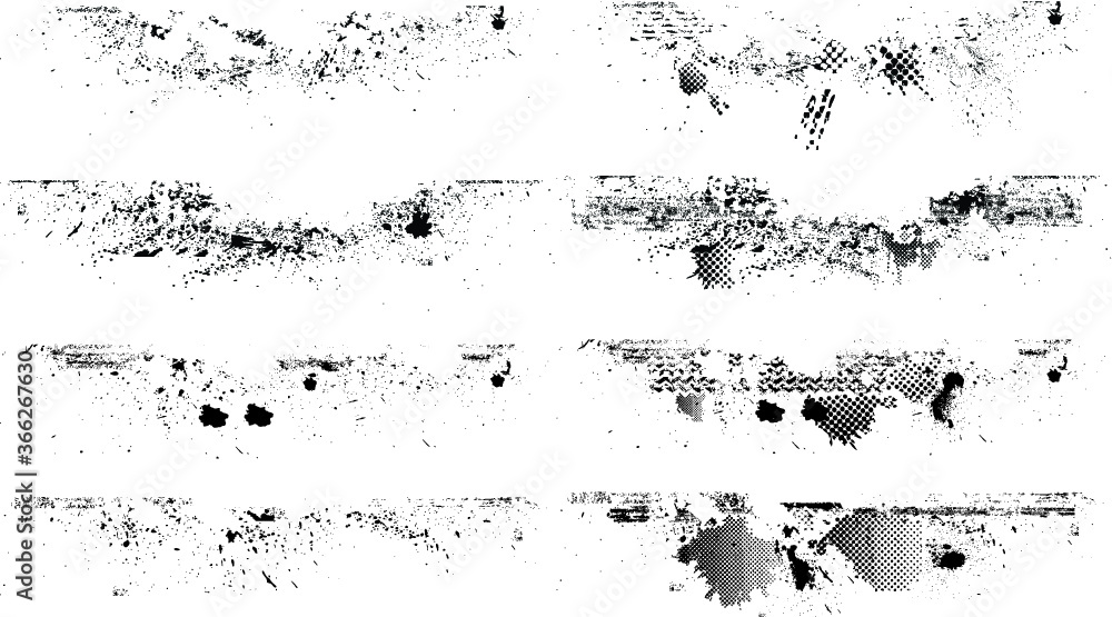Edges Vector Set . Design Elements . Grunge Borders , Dividers or Brush Strokes . Edges Vector Set . Design Elements . Grunge Borders , Dividers or Brush Strokes .
