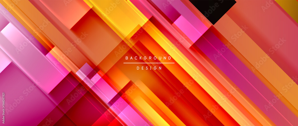 Dynamic lines on fluid color gradient. Trendy geometric abstract background for your text, logo or graphics Dynamic lines on fluid color gradient. Trendy geometric abstract background for your text, logo or graphics