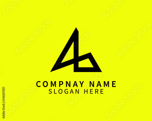 AB BA LETTER LOGO DESIGN VECTOR TEMPLATE. AB vector Minimalist, Unique, Simple, Creative , Flat, Business, Modern Logo Design