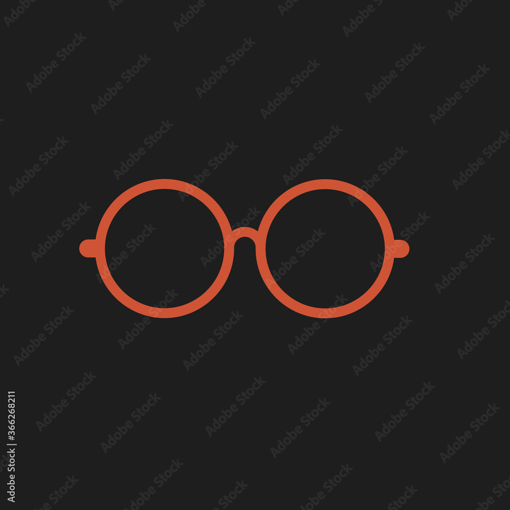 glasses on a black background glasses on a black background