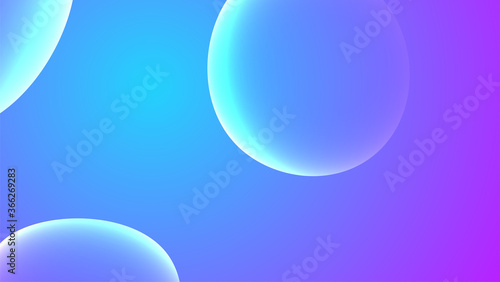 Abstract Bubble background. Modern light effect. Organic gradient. Fluid shape. Liquid design art. Presentation  banner  cover  print or poster template. Stock vector illustration
