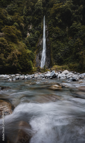 Thunder Creek Falls  New Zealand