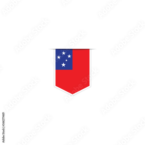Free Download Samoa   flag vector. National Simple Samoa   flag - GFXLoad
