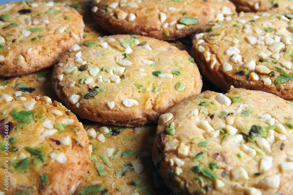 Home made sweet biscuits with mixed nuts
Home made sweet biscuits with mixed nuts
