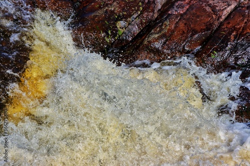 waterfall in the mountains