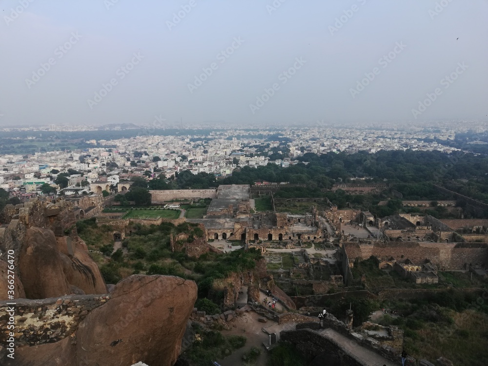 view of the city of Hyderabad