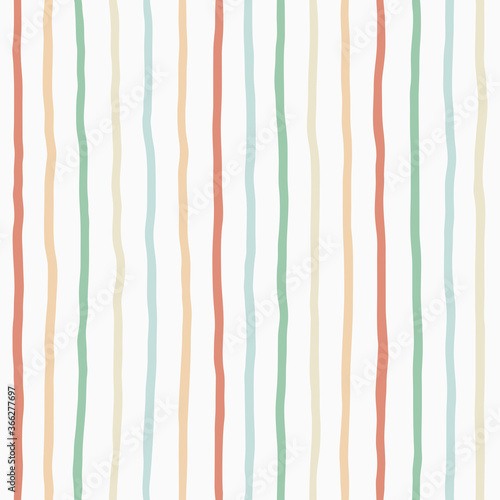 simple pastel color childish hand drawn lines seamless pattern for background, wallpaper, texture, cover, card, banner, label etc. vector design