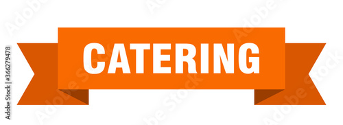 catering ribbon. catering paper band banner sign