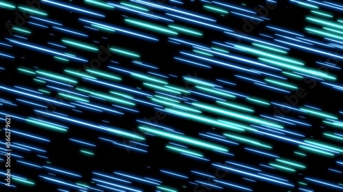 Blue speed light abstract background.