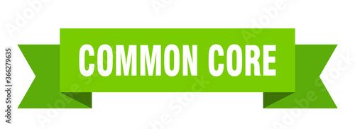 common core ribbon. common core paper band banner sign