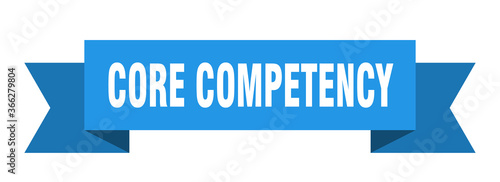 core competency ribbon. core competency paper band banner sign