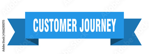 customer journey ribbon. customer journey paper band banner sign