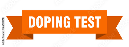 doping test ribbon. doping test paper band banner sign