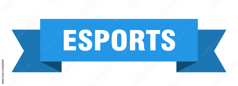 esports ribbon. esports paper band banner sign esports ribbon. esports paper band banner sign