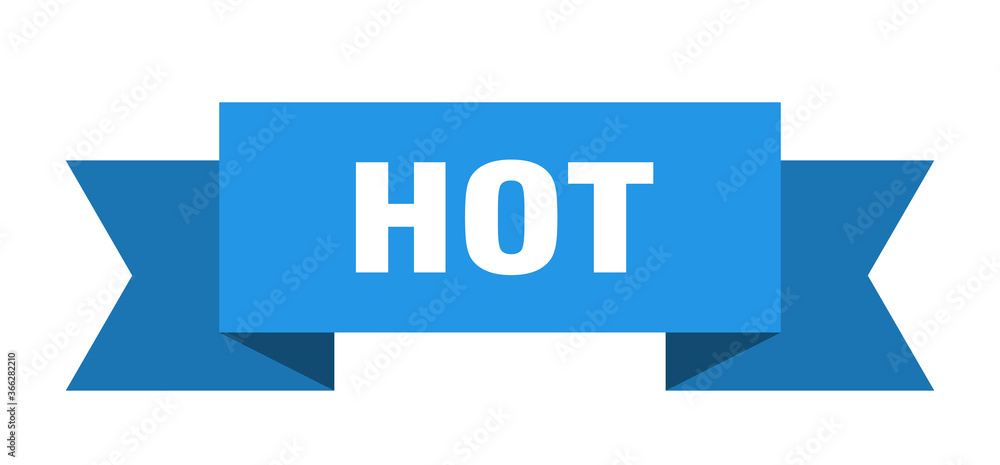 hot ribbon. hot paper band banner sign hot ribbon. hot paper band banner sign