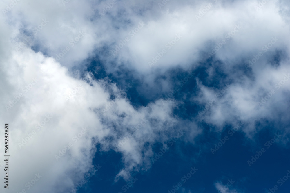 Cumulus clouds in the blue sky during the day in Sunny weather