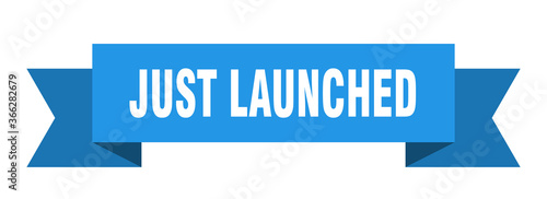 just launched ribbon. just launched paper band banner sign