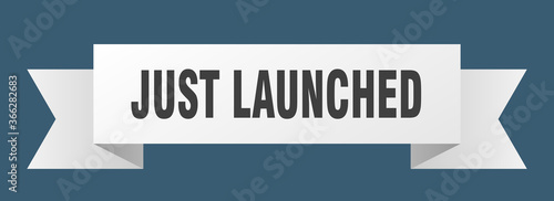 just launched ribbon. just launched paper band banner sign