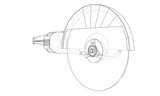 Outline electric angle grinder