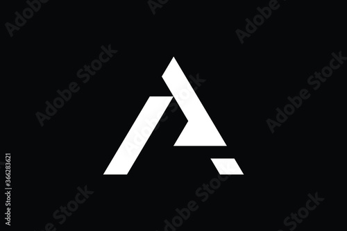 Minimal Innovative Initial AP logo and PA logo. Letter AP PA creative elegant Monogram. Premium Business logo icon. White color on black background