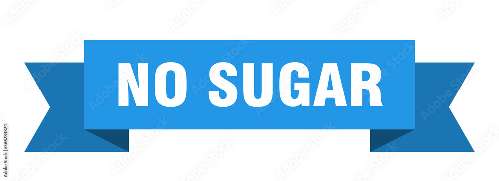 no sugar ribbon. no sugar paper band banner sign no sugar ribbon. no sugar paper band banner sign