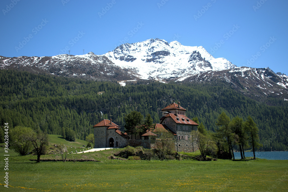 Berglandschaft in Silvaplana in der Schweiz 27.5.2020