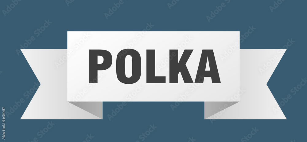 polka ribbon. polka paper band banner sign polka ribbon. polka paper band banner sign