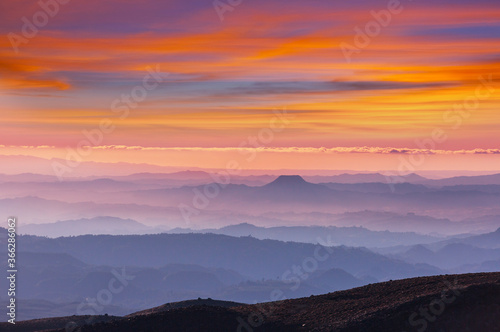 Mountains silhouette