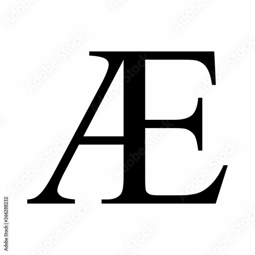 Ae ligature latin capital letter icon