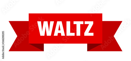 waltz ribbon. waltz paper band banner sign
